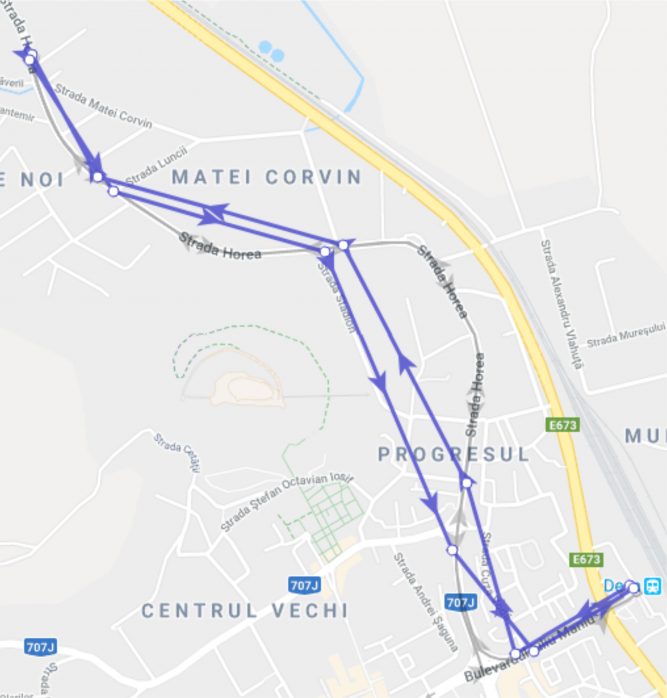 Traseu Linia 2 Viile Noi